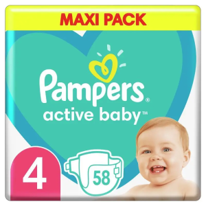 PAMPERS ΠΑΝΕΣ MAXI B.D. No4 (9-14kg) ΠΚ-58*3
