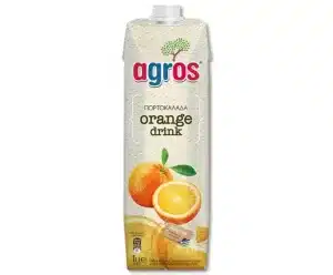 AGROS ΦΡΟΥΤΟΠΟΤΟ ΠΟΡΤΟΚΑΛΙ 1L (12 Τεμ.)