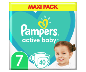 PAMPERS ΠΑΝΕΣ MAXI B. No7 (15+kg) ΠΚ-40*2