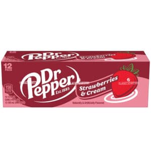 DR PEPPER USA CREAM STRAWBERRY ΕΙΣΑΓ. 355ML (12 Τεμ.)