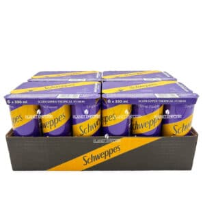 SODA SCHWEPPES TROPICAL FUSION 330ML (24Τεμ.)