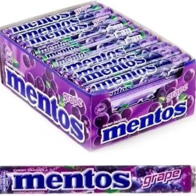 MENTOS ΚΑΡΑΜΕΛΕΣ GRAPE ΕΙΣΑΓ. 37,5GR (40 Τεμ.)