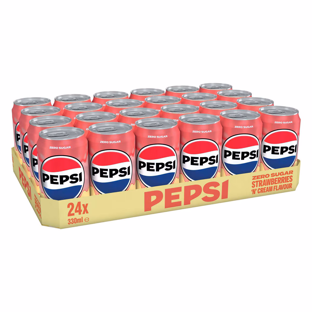 343625407430686 PEPSI STRAWBERRY & CREAM SODA ΕΙΣΑΓ. UK 330ML (24 Tεμ.) - Image 1