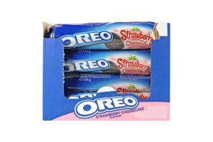 OREO ΜΠΙΣΚΟΤΟ STRAWBERRY CHEESECAKE ΕΙΣΑΓ. 154GR (16 Τεμ.)