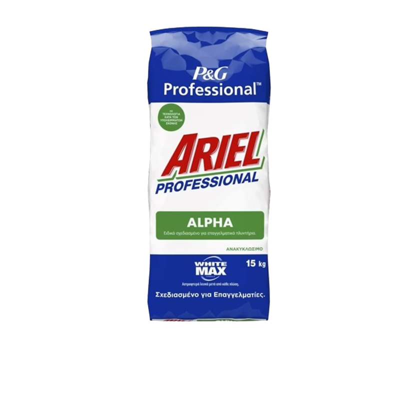 ARIEL ΣΚΟΝΗ PROFESSIONAL ALPHA WHITE (ΕΛ) 15KG