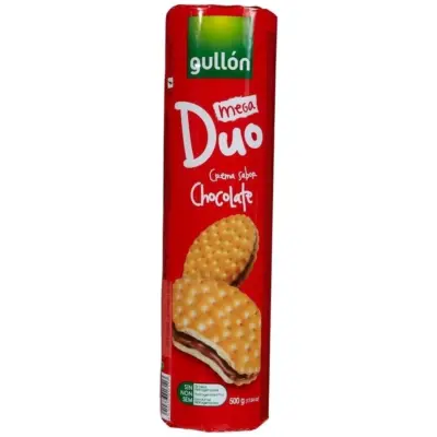 GULLON ΜΠΙΣΚΟΤΑ DUO MEGA ΣΟΚΟΛΑΤΑ 500GR (20 Τεμ.)