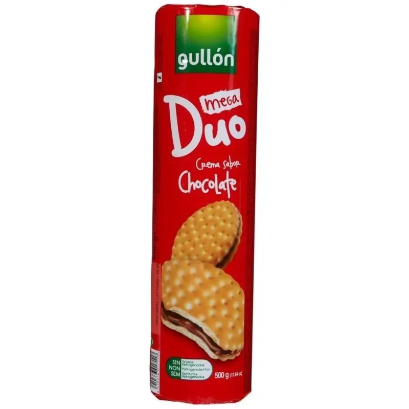 GULLON ΜΠΙΣΚΟΤΑ DUO MEGA ΣΟΚΟΛΑΤΑ 500GR (20 Τεμ.)