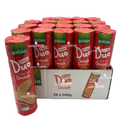 GULLON ΜΠΙΣΚΟΤΑ DUO MEGA ΣΟΚΟΛΑΤΑ 500GR (20 Τεμ.)