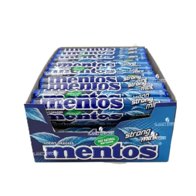MENTOS ΚΑΡΑΜΕΛΕΣ STRONG MINT ΕΙΣΑΓ. 37,5GR (40 Τεμ.)