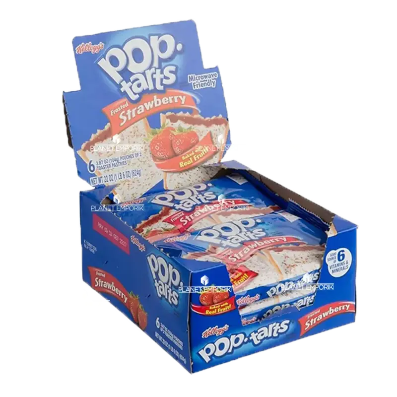 POP-TRATS FROSTED STRAWBERRY 100G (6 Τεμ.)