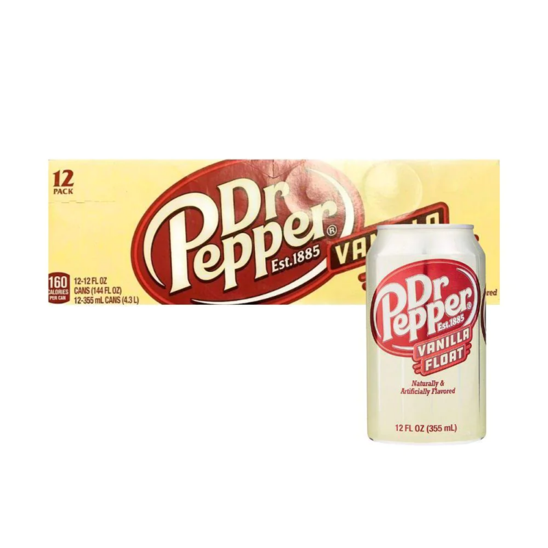 DR PEPPER USA VANILLA FLOAT ΕΙΣΑΓ. 355ML (12 Τεμ.)