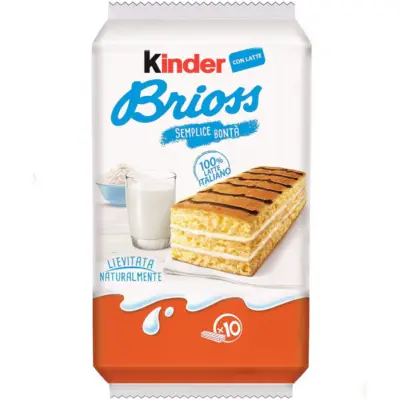 KINDER BRIOSS LATTE ΕΙΣΑΓ. T10 28GR (12 Τεμ.)
