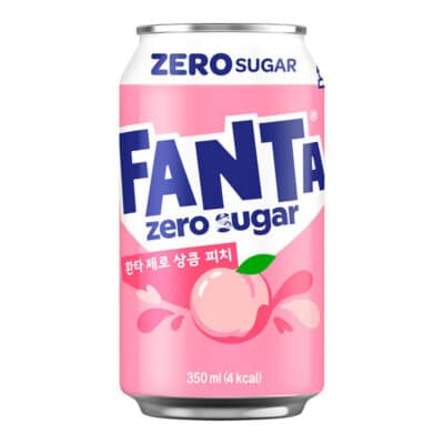 FANTA KOREAN ZERO PEACH ΕΙΣΑΓ. 350ML (24 Τεμ.)