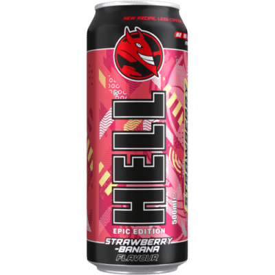 HELL ENERGY STRAWBERRY & BANANA 500ML (12 Τεμ.)