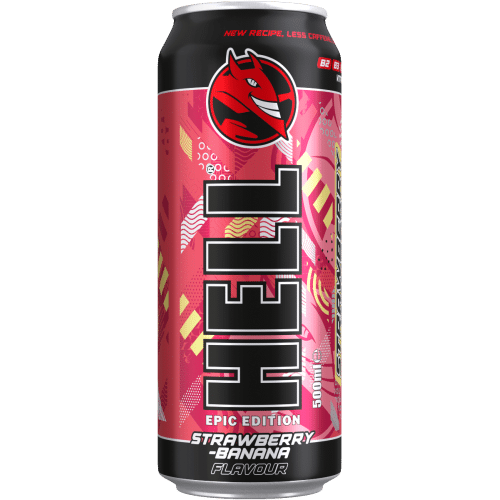 HELL ENERGY STRAWBERRY & BANANA 500ML (12 Τεμ.)