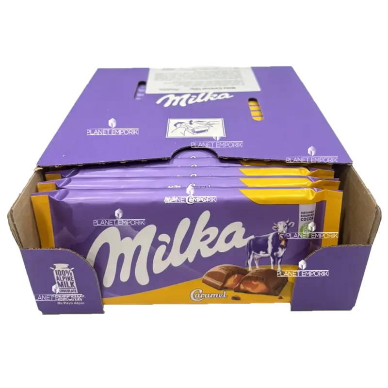 MILKA CARAMEL ΕΙΣΑΓ. 100GR (20 Τεμ.)