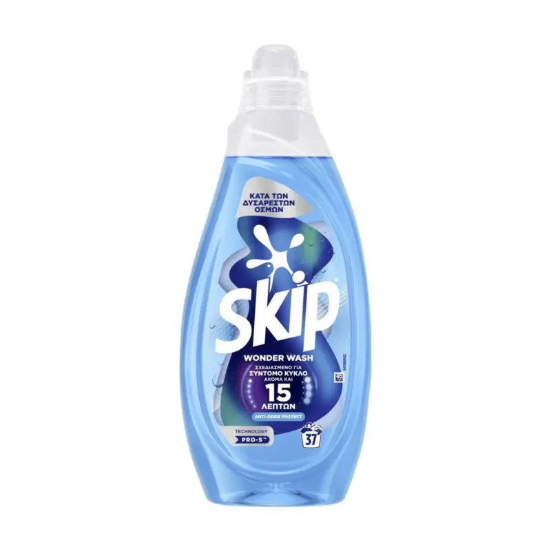 SKIP ΥΓΡΟ WONDER ANTI ODOR 37 MZ (4 Τεμ.)