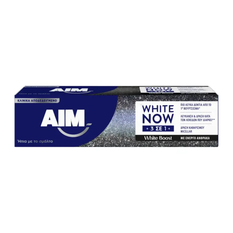 AIM οδοντόκρεμα White Now White Boost (ΕΛ) 75ml Χονδρική
