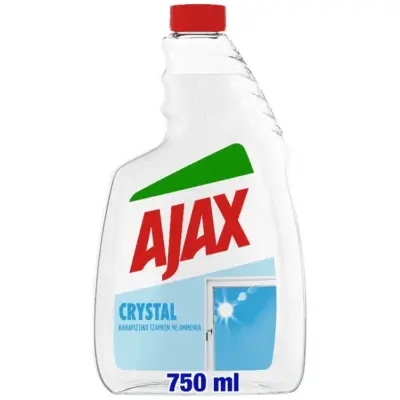 AJAX τζαμιών Crystal Clean ανταλλακτικό 750ml Χονδρική