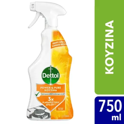 DETTOL Power & Pure κουζίνας spray 750ml Χονδρική