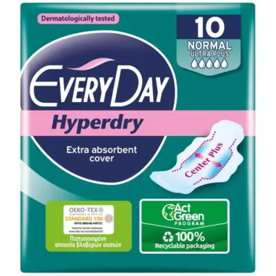 EVERYDAY σερβιέτες Hyperdry Normal (ΕΛ) 10τμχ. Χονδρική