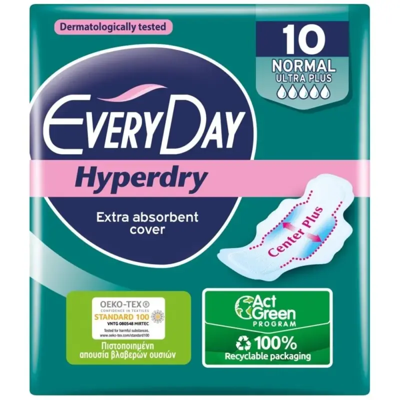 EVERYDAY σερβιέτες Hyperdry Normal (ΕΛ) 10τμχ. Χονδρική