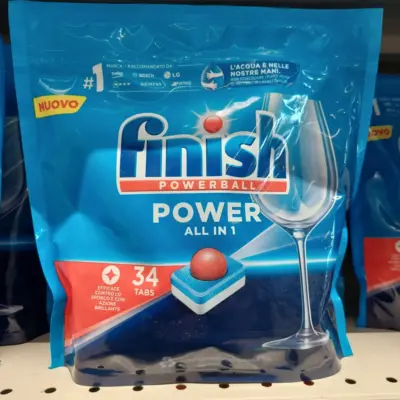 FINISH ταμπλέτες πλυντ. πιάτων Power All in 1 Original 34 Tabs Χονδρική