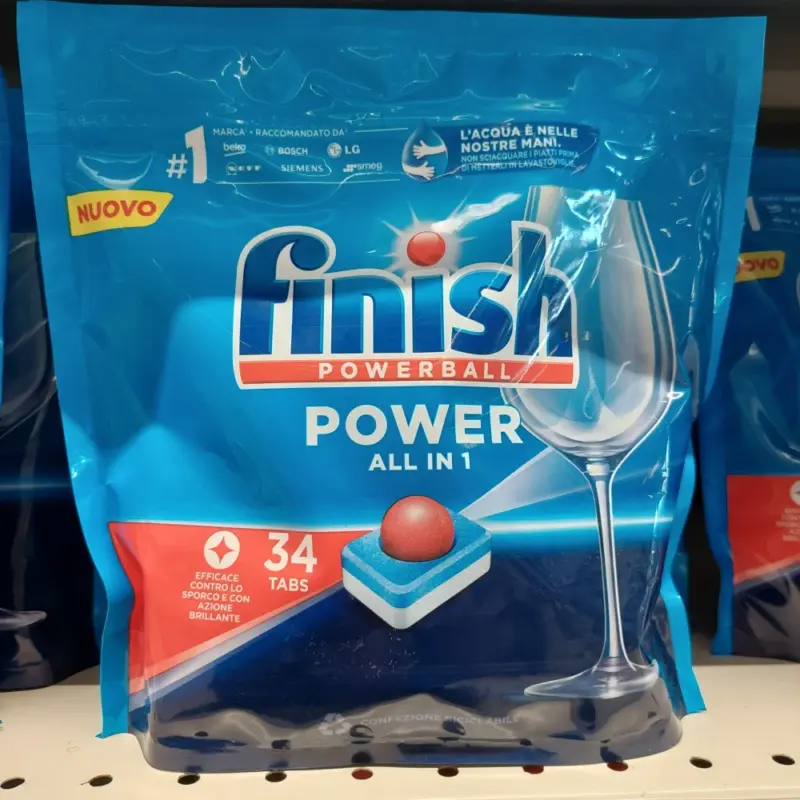 FINISH ταμπλέτες πλυντ. πιάτων Power All in 1 Original 34 Tabs Χονδρική