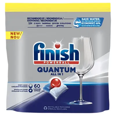 FINISH ταμπλέτες πλυντ. πιάτων Quantum All in 1 Fresh 60 Tabs Χονδρική