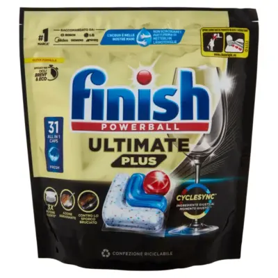 FINISH ταμπλέτες πλυντ. πιάτων Ultimate Plus All in 1 Classic 31 Tabs Χονδρική