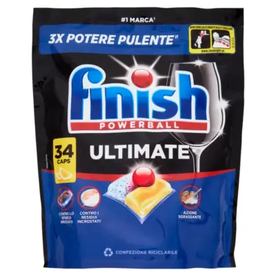FINISH ταμπλέτες πλυντ. πιάτων Ultimate Plus All in 1 Lemon 34 Tabs Χονδρική