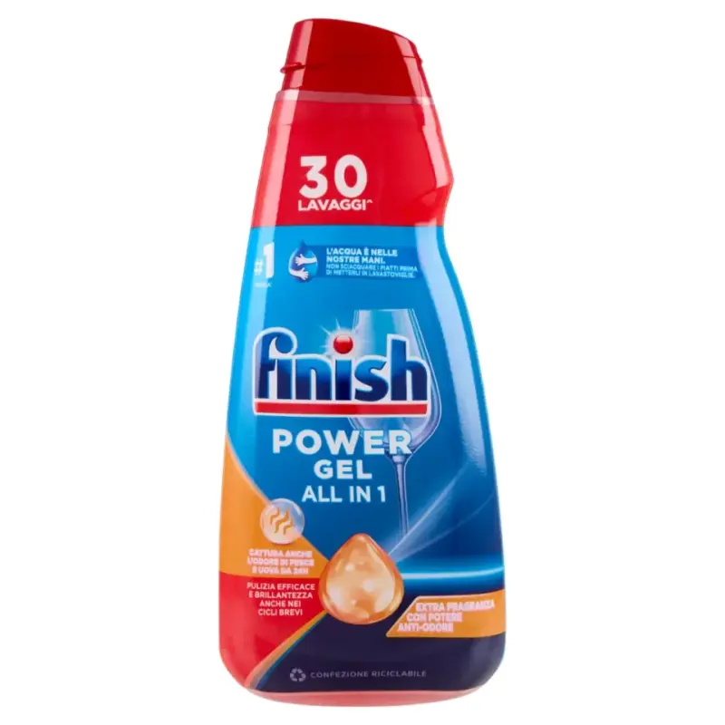 FINISH υγρό πλυντ. πιάτων Gel All in 1 Anti Odore 600ml Χονδρική