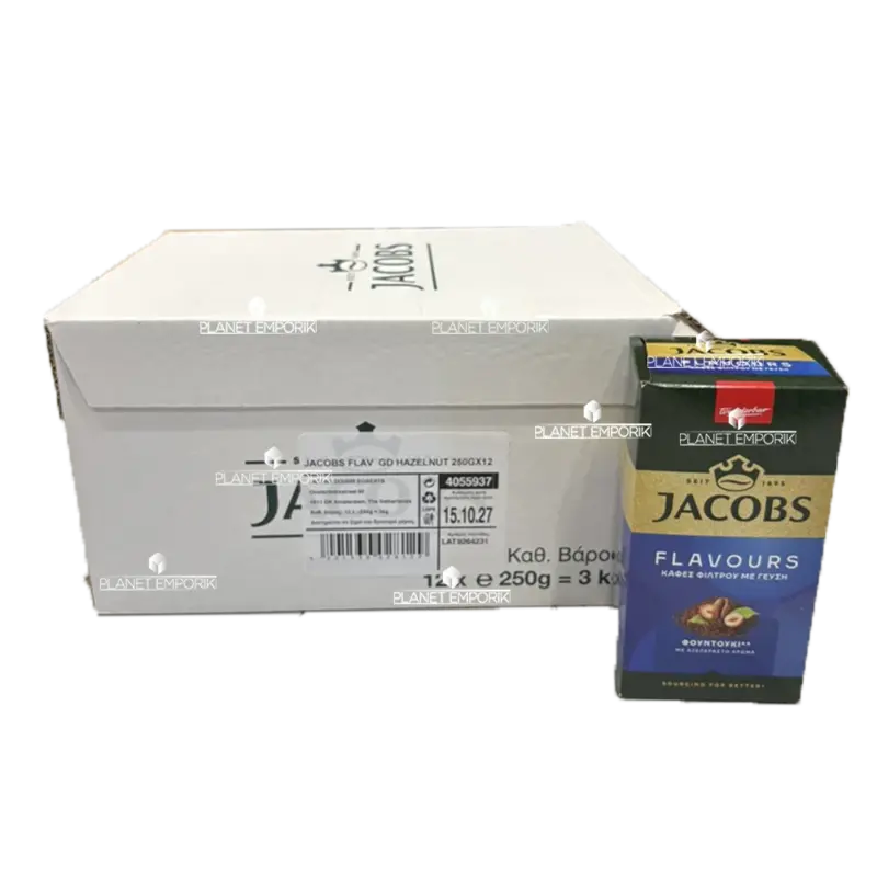 Καφές JACOBS Φουντούκι φίλτρου 250g (12 Τεμ.)