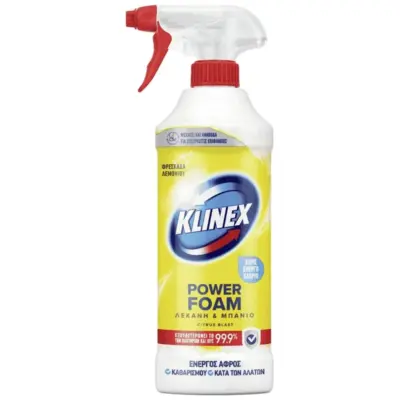 KLINEX Spray Foam μπάνιου Lemon (ΕΛ) 435ml Χονδρική