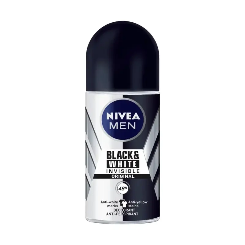 NIVEA Men Black & White Invisible 48h roll on (ΕΛ) 50ml Χονδρική
