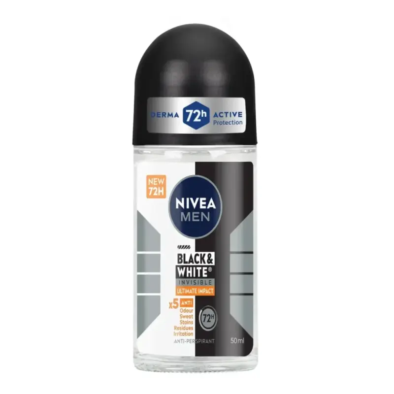NIVEA Men Black & White Invisible Ultimate Impact roll on (ΕΛ) 50ml Χονδρική
