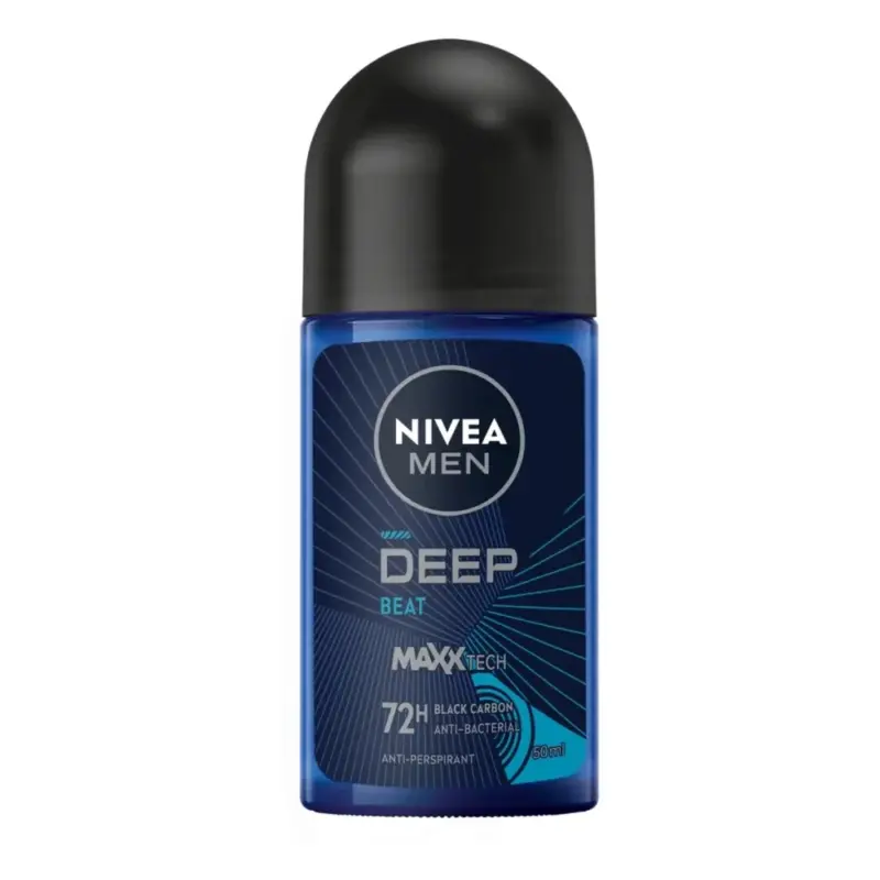NIVEA Men Deep Black Carbon Beat 48h roll on 50ml Χονδρική