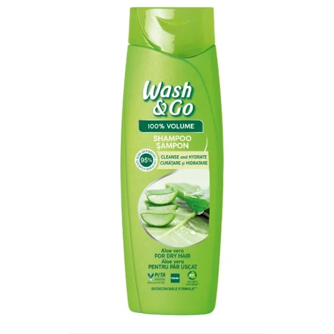 WASH & GO σαμπουάν Aloe 180ml Χονδρική