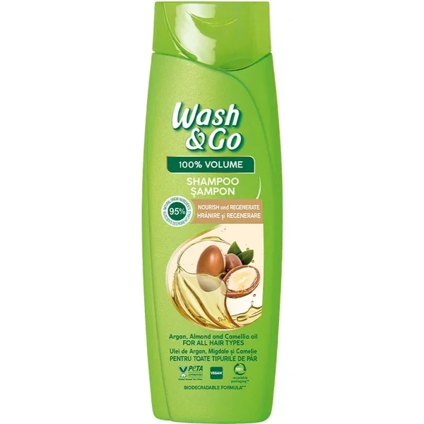 WASH & GO σαμπουάν Argan-Almond-Camellia 360ml Χονδρική