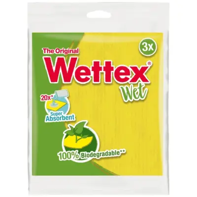 WETTEX No1 υγρή σπογγοπετσέτα σετ 3τμχ. Χονδρική