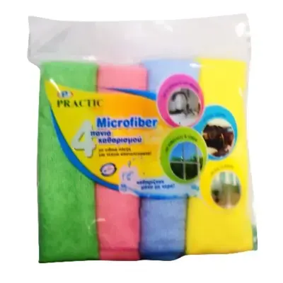 Πανί Microfiber γενικής χρήσης σετ (ΕΛ) 4τμχ. Χονδρική